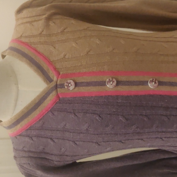 VICTORIA COLOR BLOCK SWEATER DRESS sz 5 - Picture 5 of 11